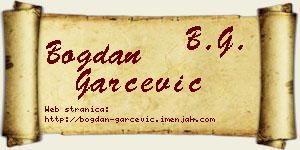Bogdan Garčević vizit kartica
